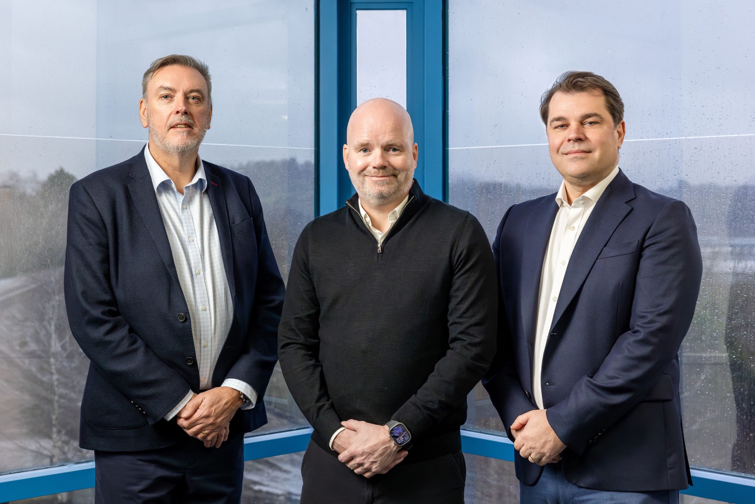 (from left) Fairstone Central Managing Director Mike Slater, Prosperity Wealth Head of Office Matt Beaumont and Fairstone Chief Financial Planning Officer Russell Bignall.