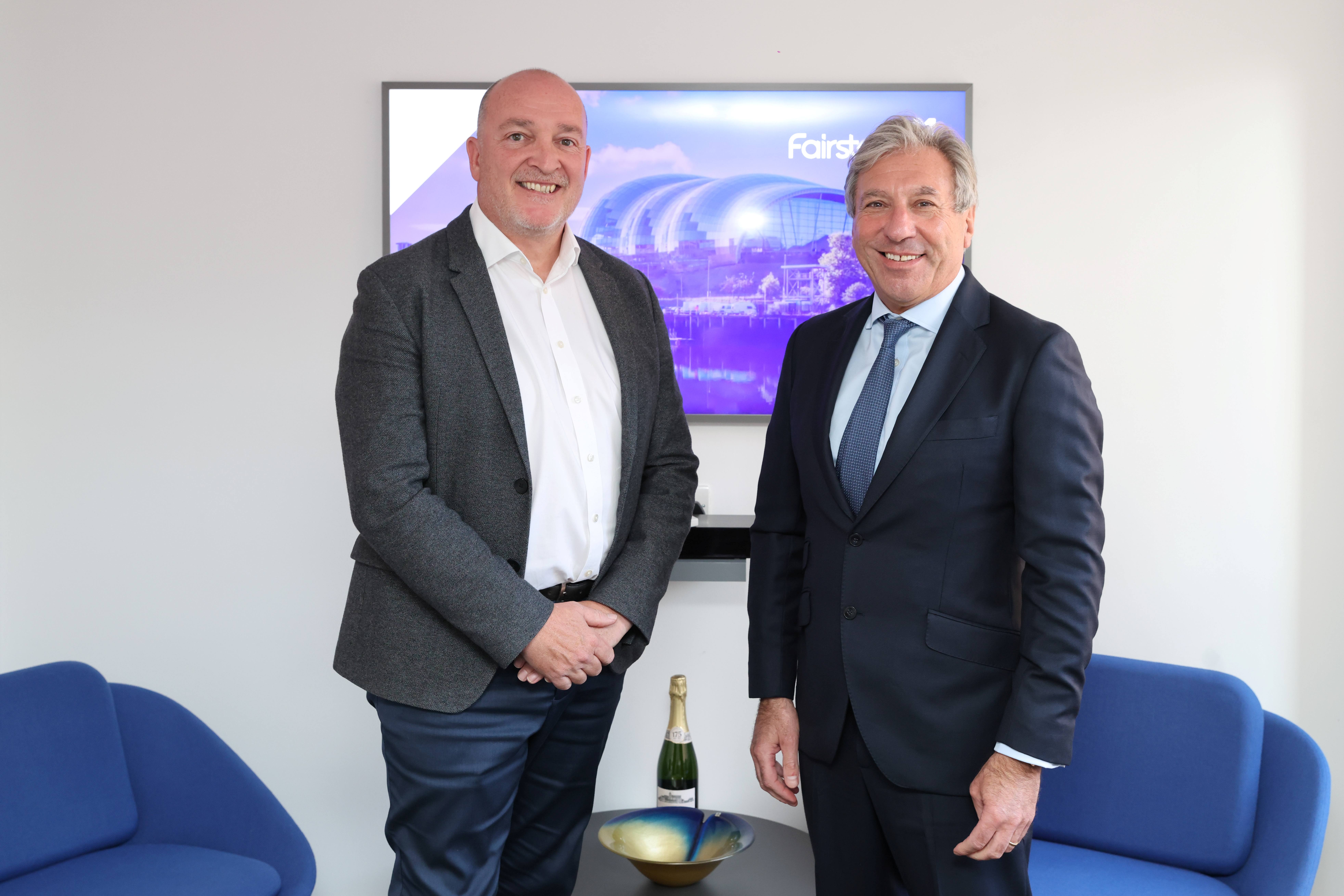 Rob McDonnell, Managing Director (South) at Fairstone (left) with Gianni Campopiano, Firm Principal at Foundation Financial Planning