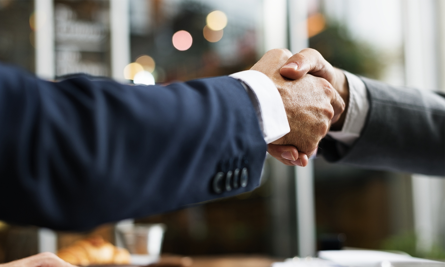 Men having a handshake