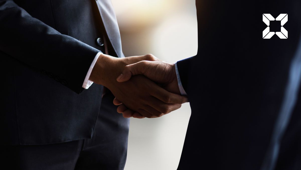 Men having a handshake